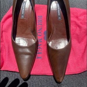 Bruno Magli brown heels